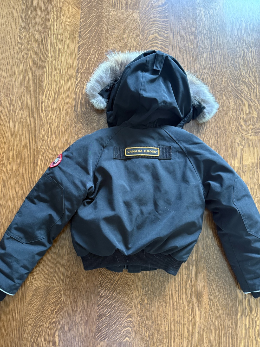 Canada Goose Black Puffer Jacket with Fur-Trim Hood - Picture 2 of 5